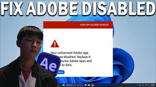This Unlicensed Adobe App Has Been Disabled TUTORIAL II ON (AFTER EFFECTS)