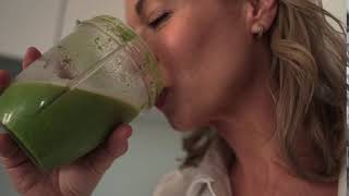 Woman Drinking Healthy Smoothie - Highest Quality Stock Footage