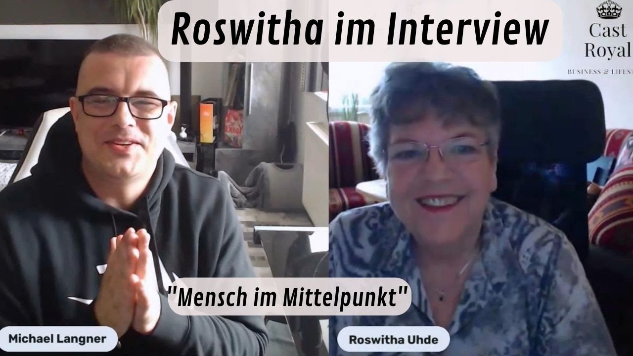 Roswitha Uhde im Gespräch bei Cast Royal Michael Langner