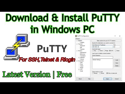 How to download and install putty