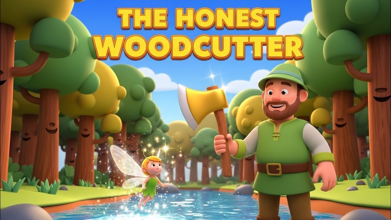 Honesty Always Wins! | The Honest Woodcutter Story for Kids | KnowledgeNest 