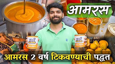|| 100% Pure Hapus Mango pulp/Mango Pulp Processing/Home Made Mango Pulp 🧃🥭 ||