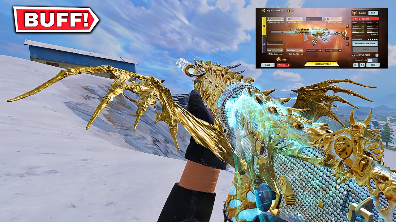 High Damage + No Recoil Mythic Krig 6 Gunsmith | Best Mythic Krig 6 Gunsmith CODM BR Gameplay