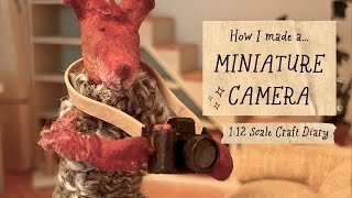 Making a Miniature Camera for my Doll's House Fox 📷✨Dollhouse Makeover Diary #53 | 1:12 Scale