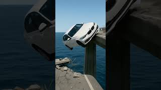 This Car Falls Off A Bridge Into The Sea Due To Speeding And Carelessness