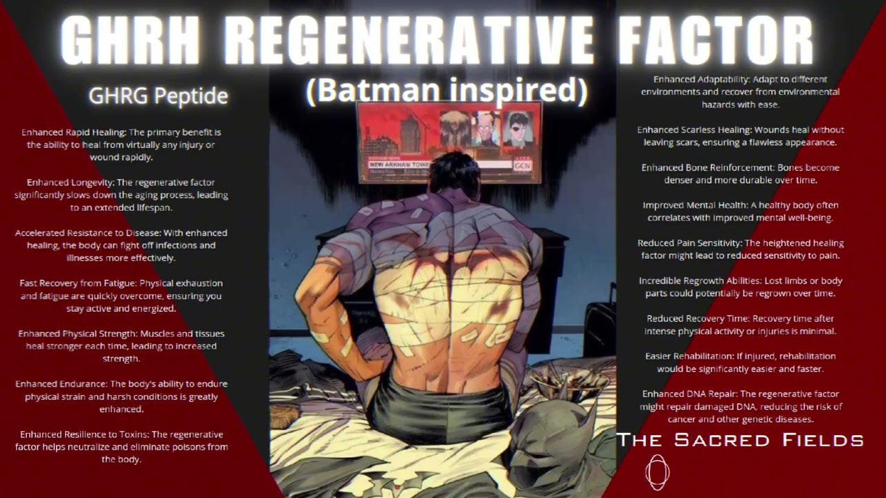 GHRH Peptide Extra Regenerative Morphic Field (Bruce Wayne Edition)