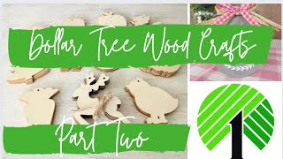 Dollar Tree Craft Project DIY using Wood Cutout Ornaments in unconventional ways Part 2 of 4 part