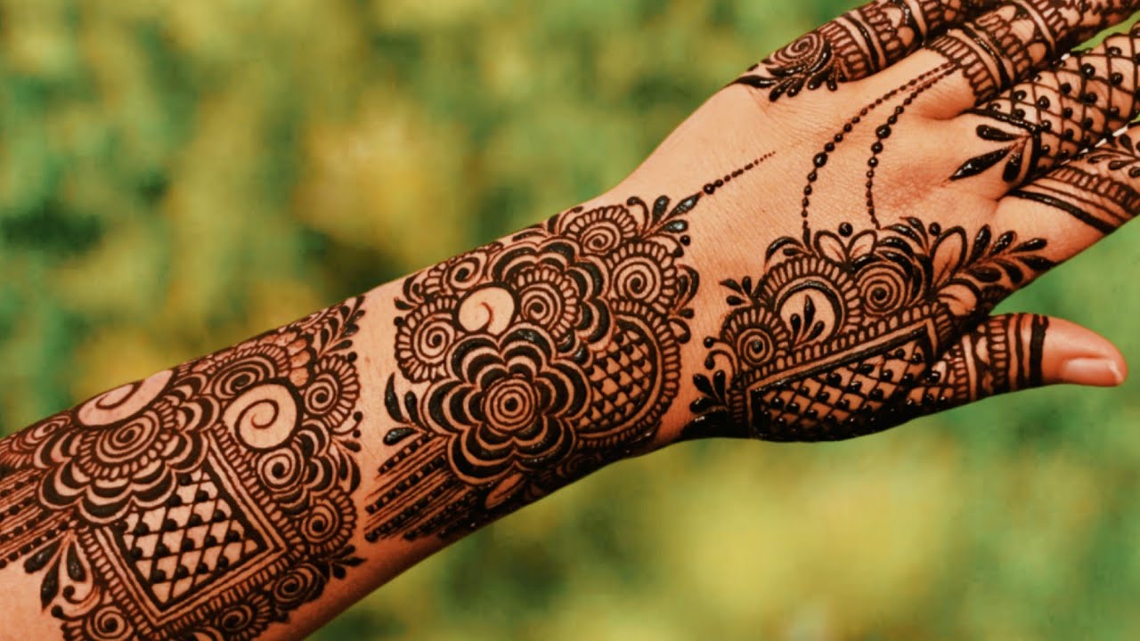 Beautiful & Simple Arabic Motive Mehndi Design/ Easy Mehendi ...