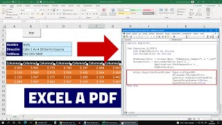 Aprende a Crear un BOTÓN PARA EXPORTAR de Excel a PDF con Nombres Diferentes