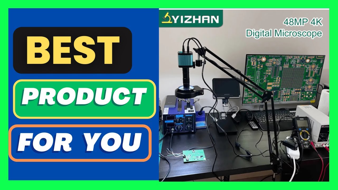YIZHAN 48MP 4K Electronics Soldering Microscope