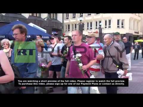 Latvia Far Right Activists Celebrate Nazi Occupation