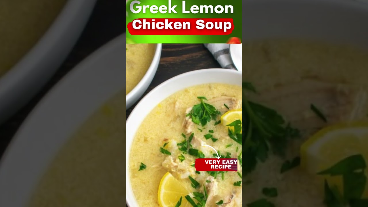 Creamy Greek Lemon Chicken Soup | Avgolemono Recipe – Cozy & Flavorful