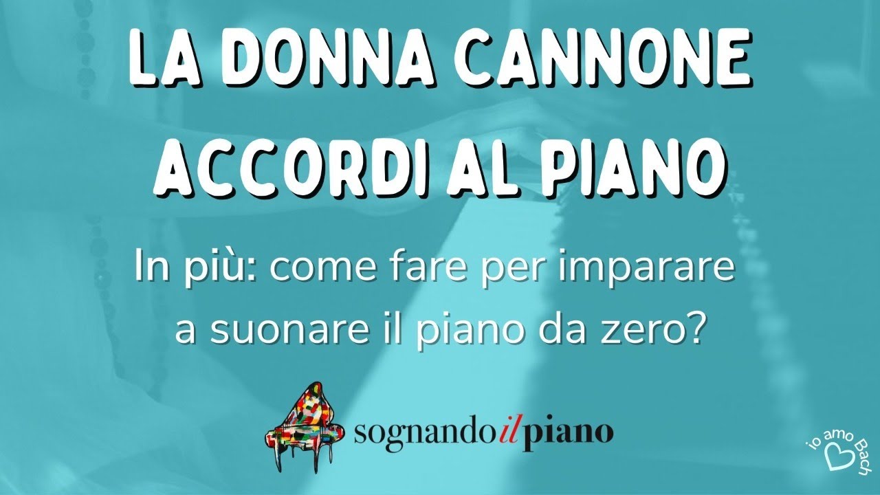 La donna cannone: accordi al piano - YouTube