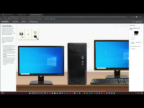 Attempting CompTIA's A+ 1201 2.3.2 Lab: Select and Configure Dual Monitors!