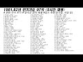 1981년 82년 인기가요 91곡 5시간22분 가사 Korean Lyrics 타임라인 고음질 일할때 노동요 1981년 82년 인기가요 91곡 5시간22분 가사 Korean Lyrics 타임라인 고음질 일할때 노동요