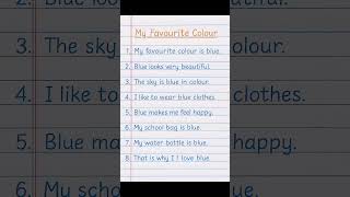 Celebrity My Favourite Colour Essay | 8 Lines for Students Profile