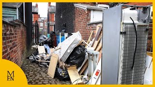 Neighbours furious at mess left behind following police raid on street