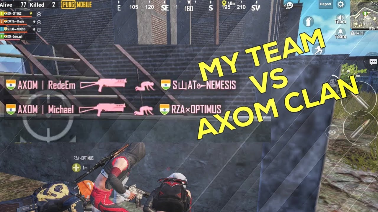 FIGHT WITH AXOM MICHAEL || PUBG MOBILE
