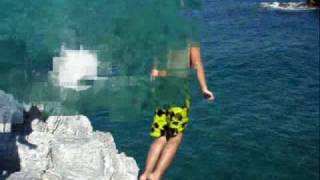 cliff jumping in greece