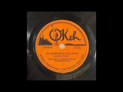 Stanisław Rybka "Staroświecki Kujawiak" Polish Solo Accordion 78 RPM Record