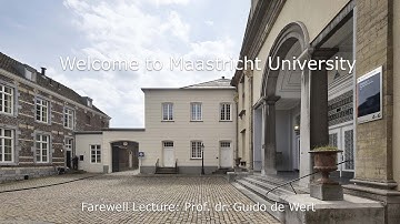 Farewell Lecture Prof. dr. Guido de Wert