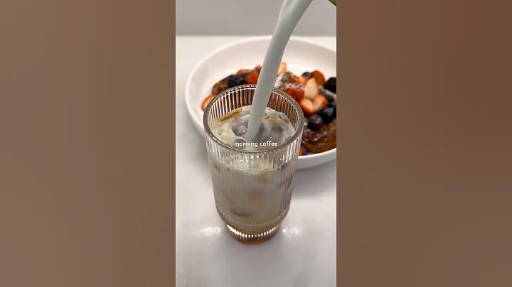 Iced coffee always ☕️ #coffee #icedcoffee #shorts #morning #asmr #aesthetic #breakfast