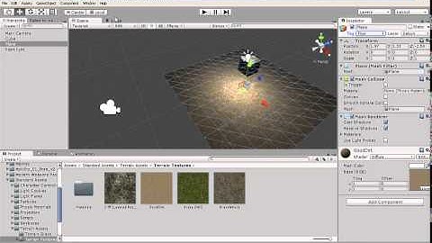 Unity3d.Создание простой сцены