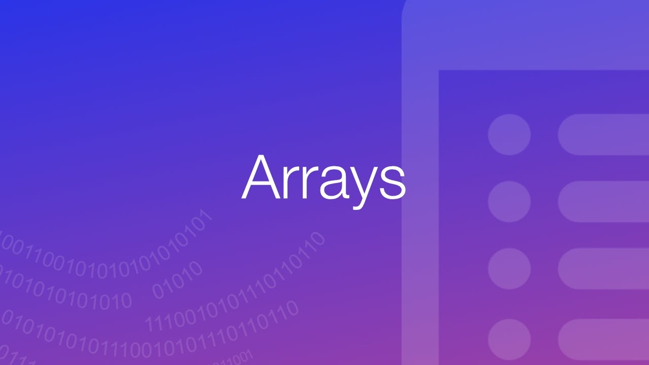 Python - Arrays - YouTube