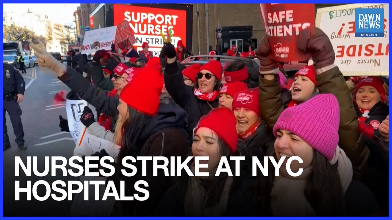 15,000 Nurses Walk Out Across New York in Hospital Strike | Mamdani | NYC