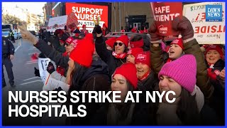 15,000 Nurses Walk Out Across New York in Hospital Strike | Mamdani | NYC