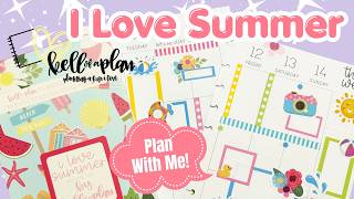 Kellofaplan I Love Summer Plan With Me