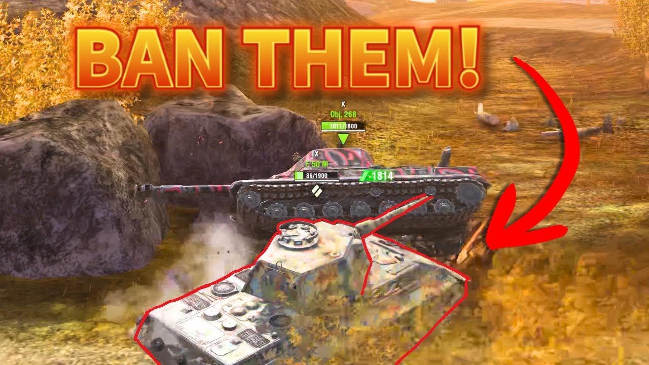 CHEATING IN WORLD OF TANKS BLITZ / BAN THEM!