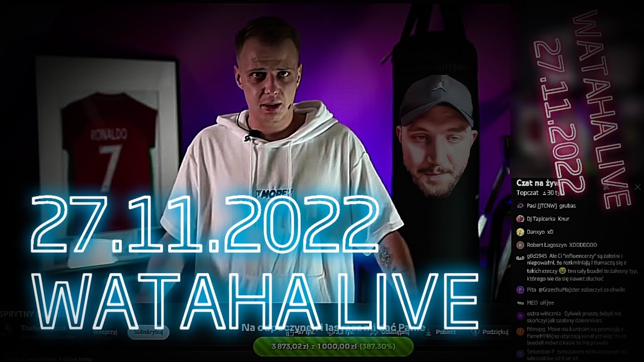 LIVE 27.11.2022 - WATAHA LIVE - WARDĘGA LIVE - FAME MMA - PRIME MMA - BOXDEL vs NITRO - AFERKI DRAMA