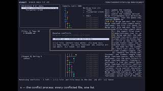 Git resolve merge conflict in the terminal — step by step (gg)