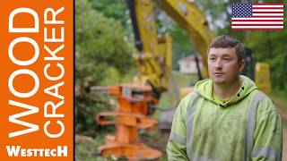 Woodcracker C550 and R1300 on the CAT330 Interview with Hugo Tree