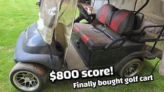 Just the deal we've been looking for! Barn Find golf cart 🤟