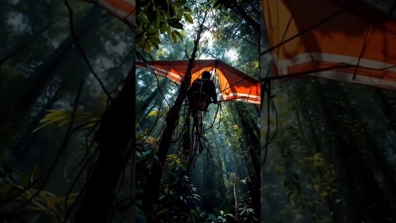 Who Crashed This Glider in the Jungle Sky? 🪂🌳 