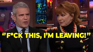 Reba Mcentire Kicked Off Andy Cohens Show After Fiery Exchange