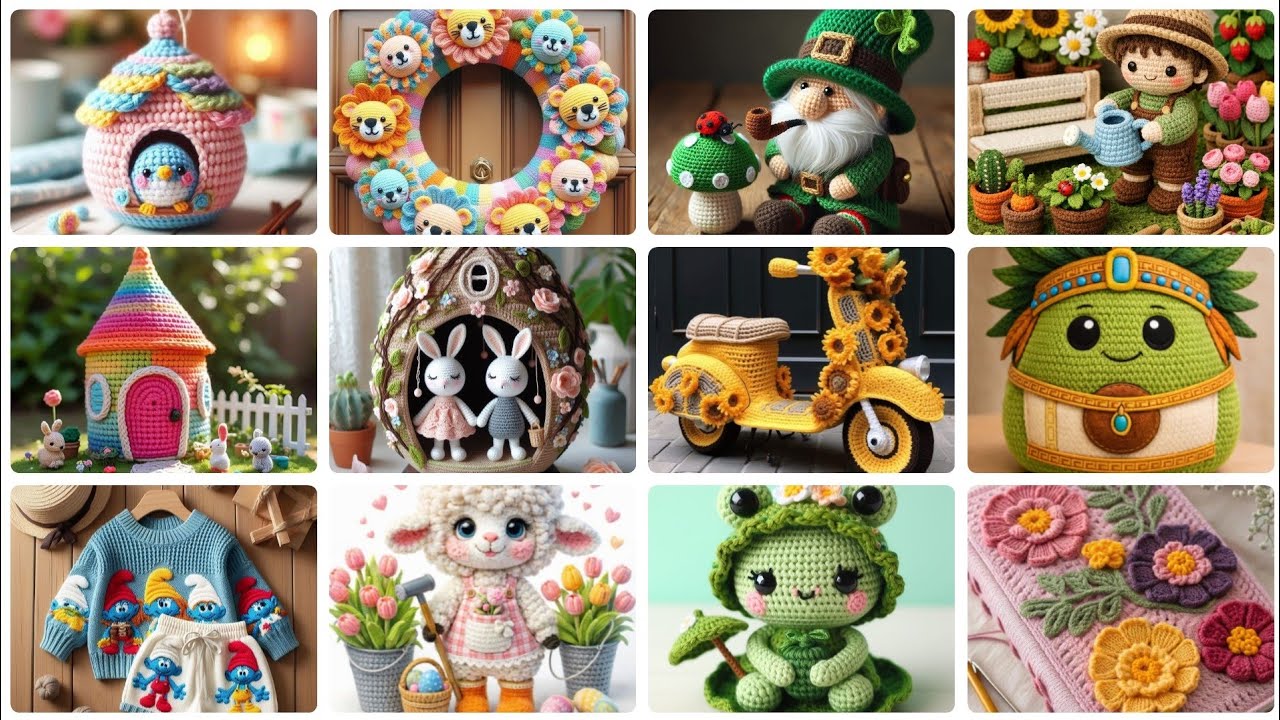 Hermosas y hermosas ideas de patrones de crochet hechos a mano para la decoración del hogar. 