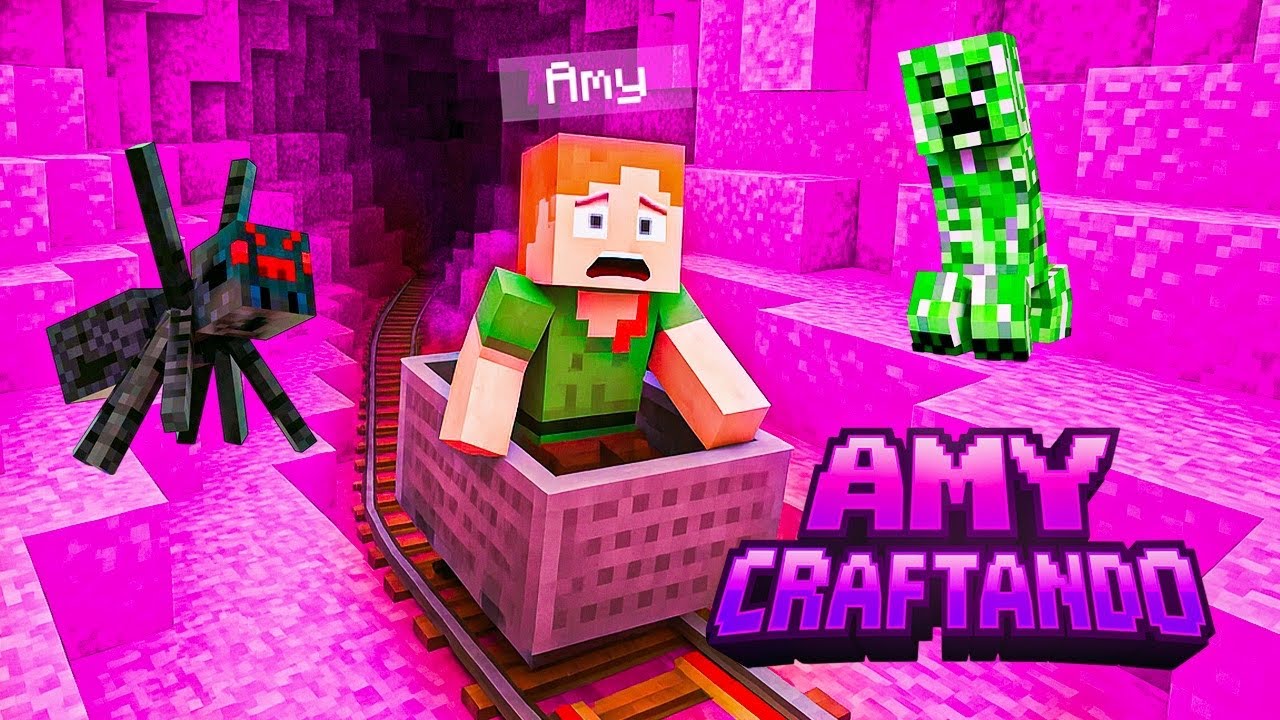 MINHA CAVERNA ROSA ESTÁ COMPLETA NO MINECRAFT 