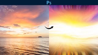 Photoshop Effect Tutorial: Radiant Light Burst from a Sunset Photo Step-by-Step Tutorial