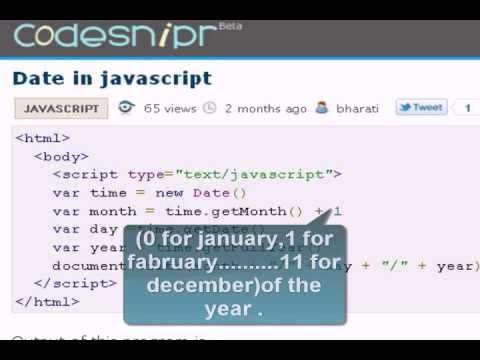Date in javascript