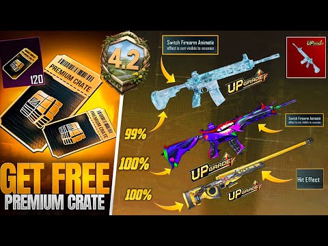 Next Premium Crate Ia Here | 4.2 Update Upgraded Guns Changes And Glacier M416 Switch effect | PUBGM