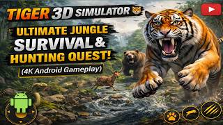 Tiger 3D Simulator: Ultimate Jungle Survival & Hunting Quest! 🐅 (4K Gameplay) screenshot 5