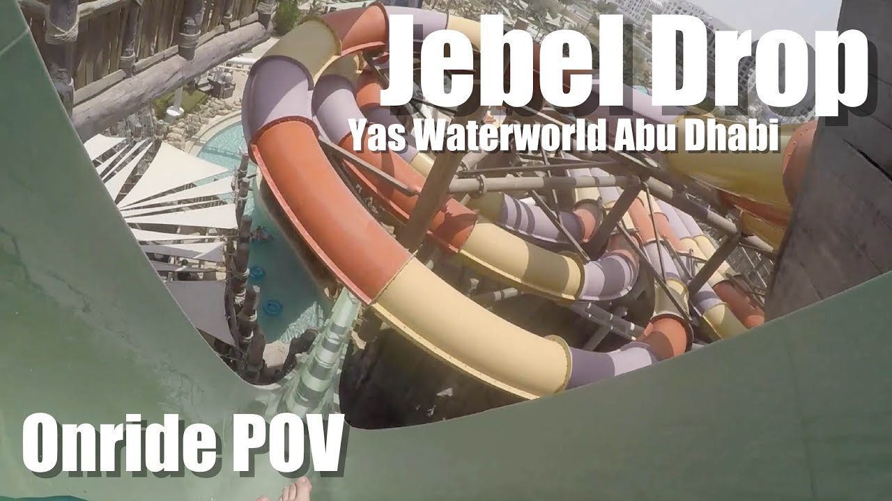 Jebel Drop [Yas Waterworld Abu Dhabi] Freefall Turborutsche | Onride POV