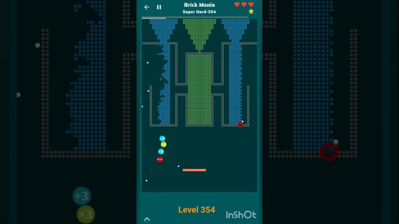 Level 354 brickmania game , super hard 