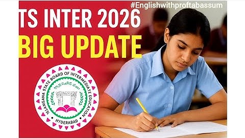 📢 TS INTER 2026 🚨BIG UPDATE !Fee Date,1st year Practicals 😮, EVS exam &💯 Theory Exams!