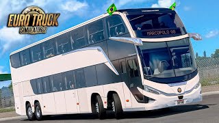 [ETS2 1.46] Marcopolo Paradiso G7 1800 DD | BUS MODS [4K60FPS] Euro Truck Simulator 2 Gameplay