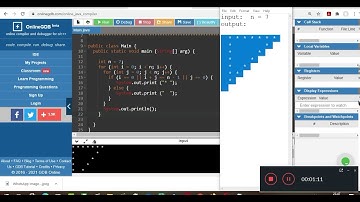 Membuat Pola Karakter Segitiga Menggunakan Perulangan Bersarang - Nested Loop - Java Programming