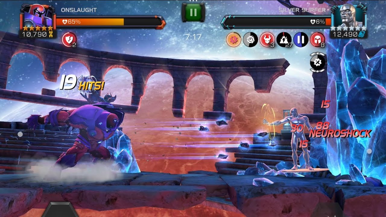 Onslaught VS Silver Surfer | MCOC 